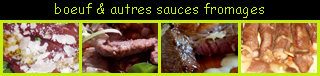 lien recette de boeuf et autres sauces fromages